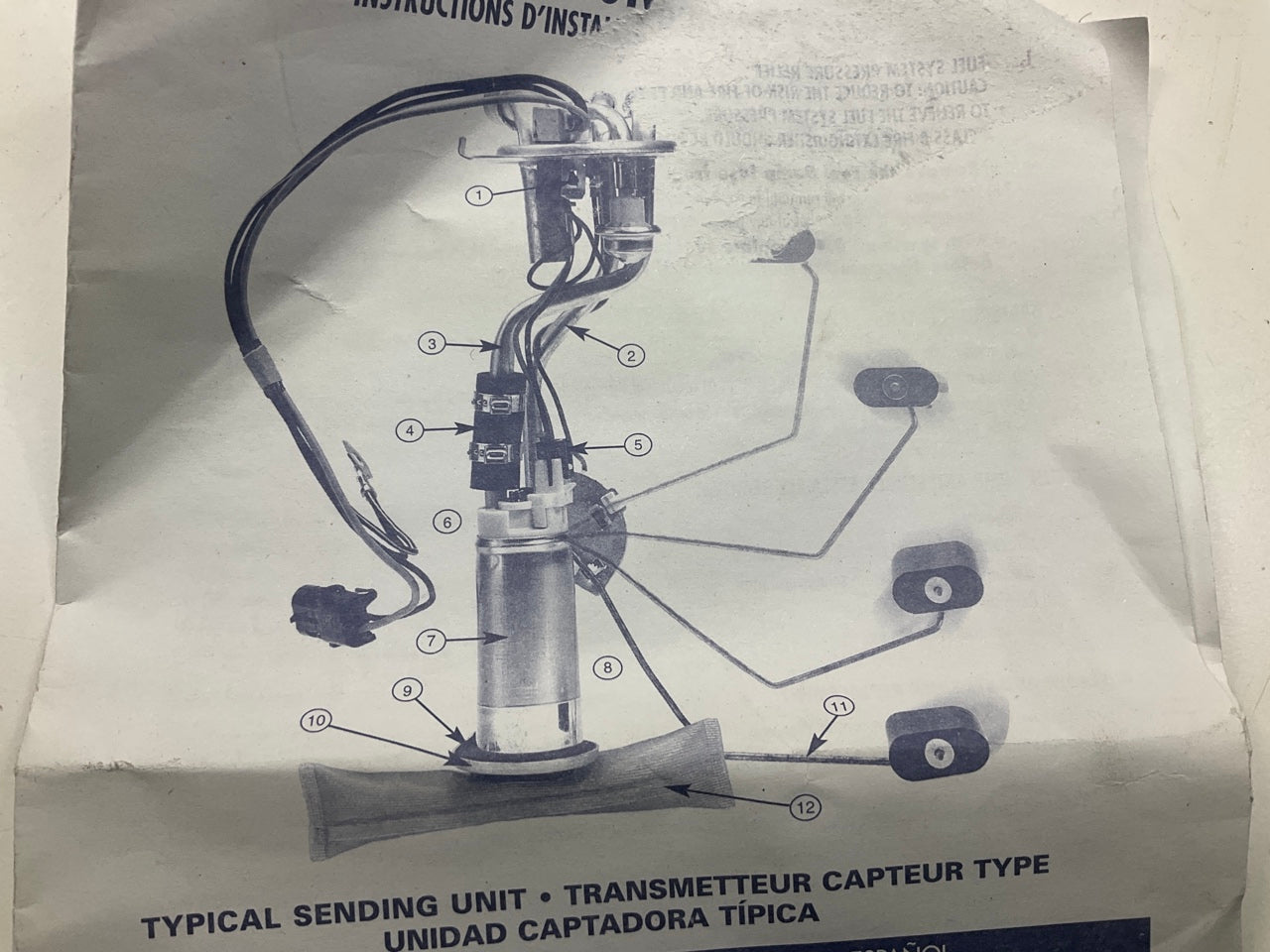 Spectra FG73A Fuel Level Sender For Rear Mount 19 Gallon Tank