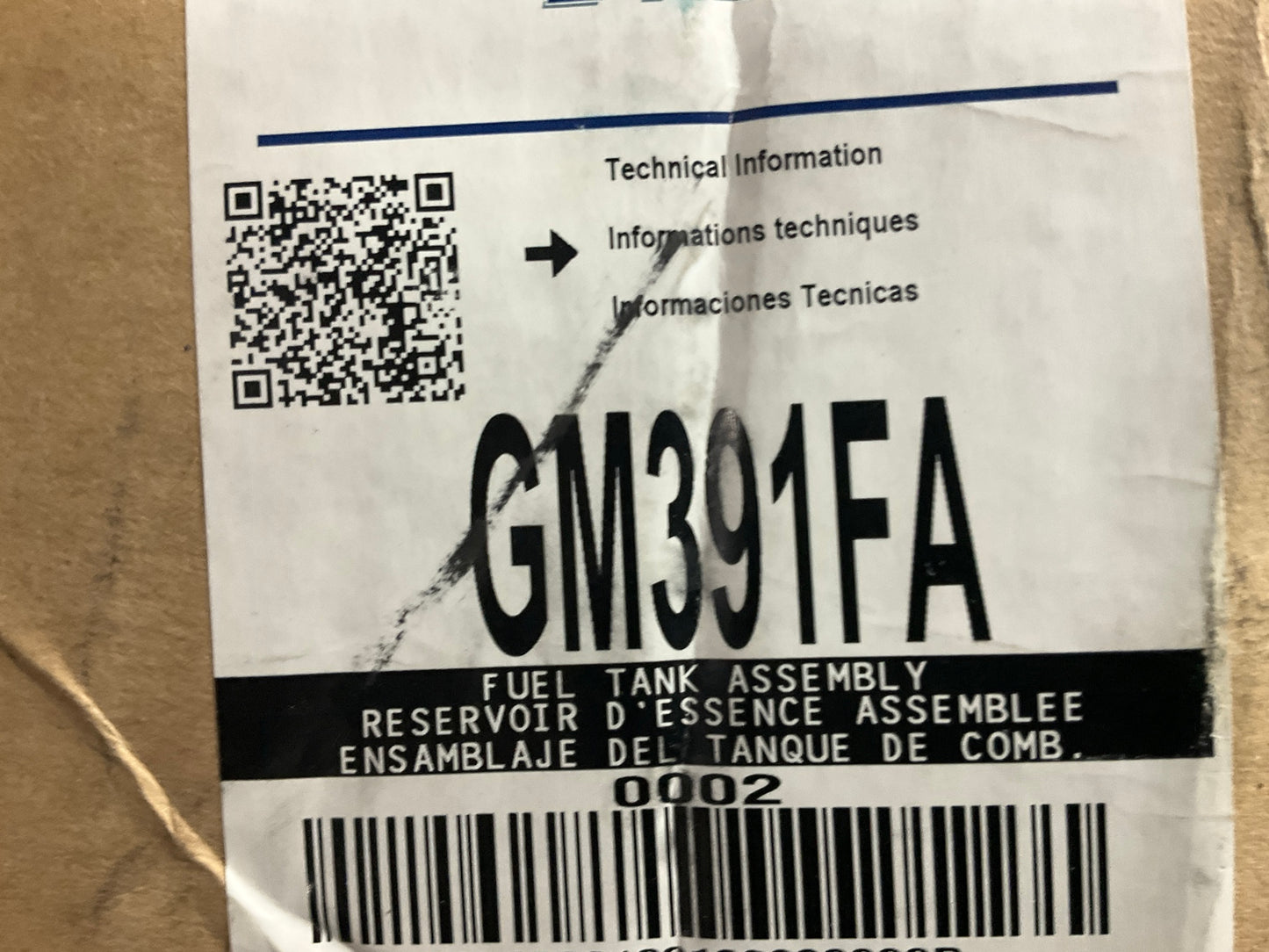 Spectra GM391FA Fuel Gas Tank + Pre-installed Fuel Pump Assembly
