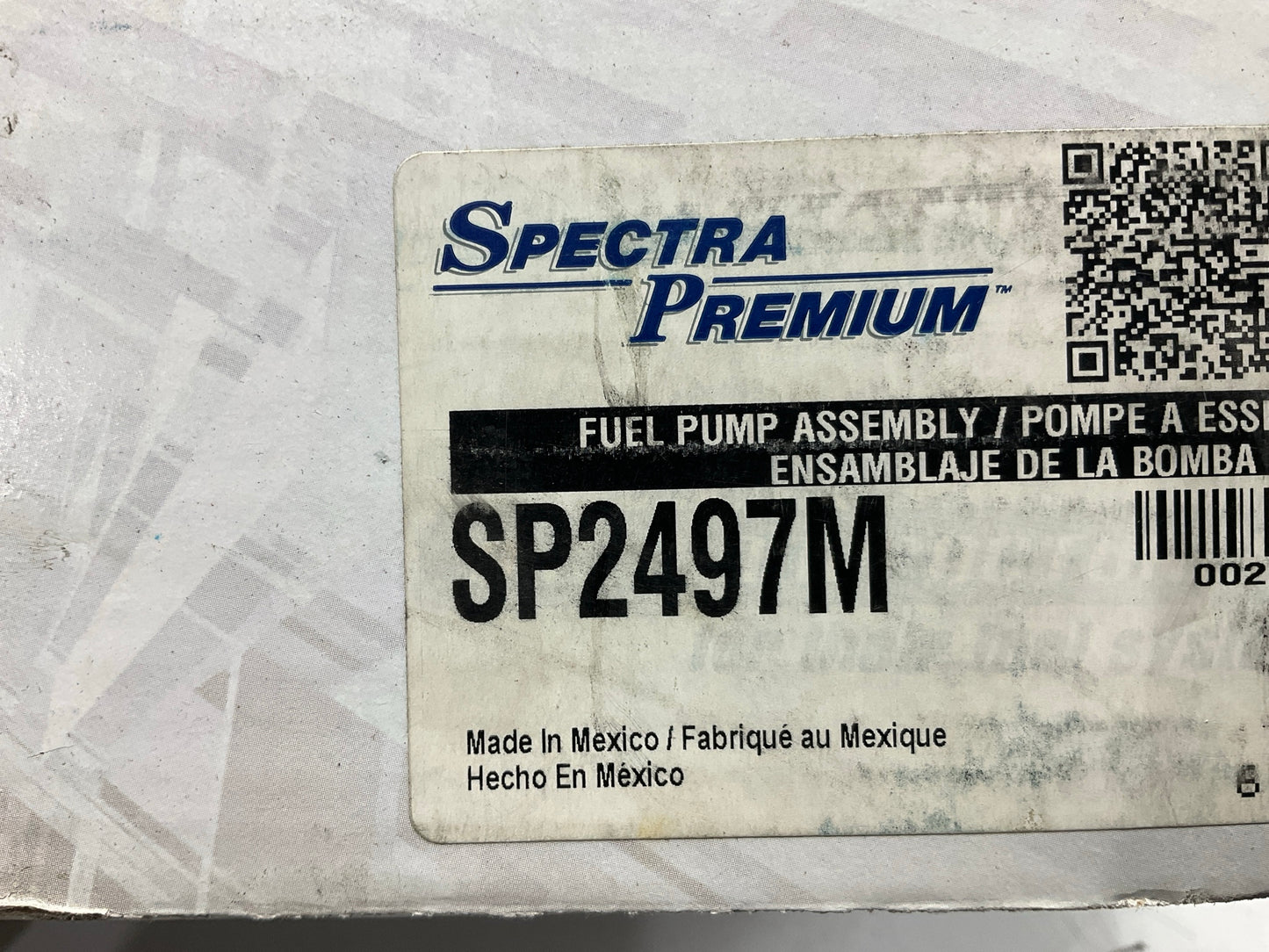 MISSING ''O'' RING - Spectra SP2497M Fuel Pump Module