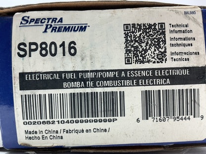 Spectra SP8016 Universal Electric Fuel Pump 12V, 2.5 - 4.5 PSI