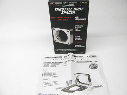 Spectre 11261 Power Plate Throttle Body Spacer 1997-2004 Ford Expedition V8 Gas