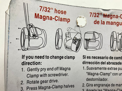 Spectre 1268 Chrome Magna-Clamp Hose Clamp - 7/32'' Diameter Vacuum Hose - 2 PACK