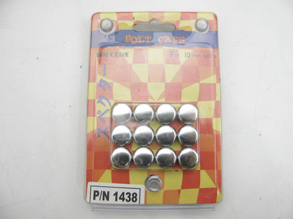 Spectre 1438 Triple Chrome Plated 10mm Bolt Cover Caps