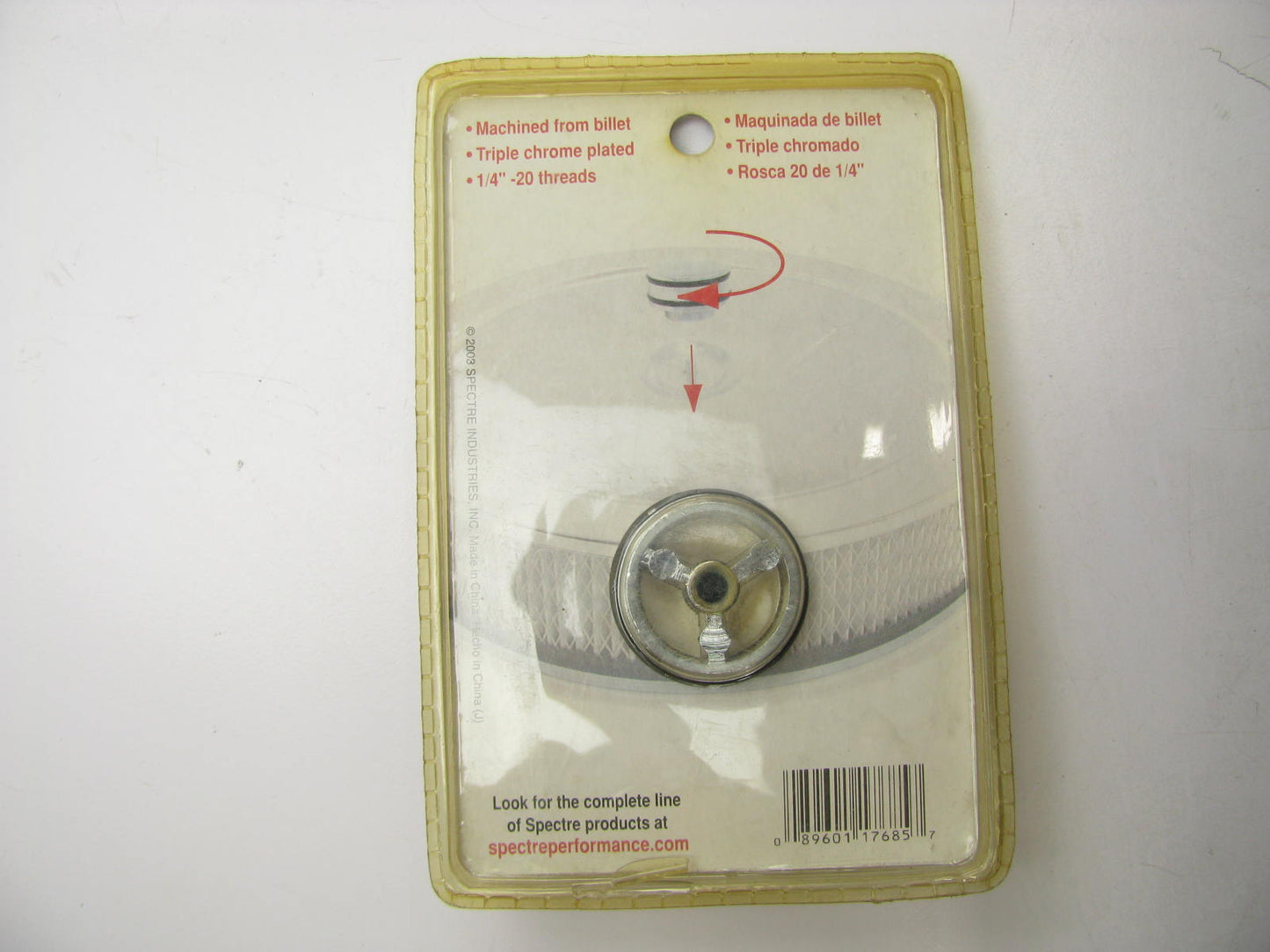 Spectre 17685 CHROME Billet Air Cleaner Nut 1/4'' -20 Threads