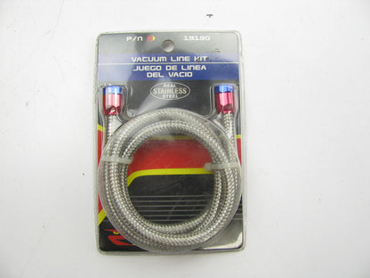 Spectre 19190 3ft Stanless Steel Braided 5/32'' Vacuum Line Kit W/ 2 Magna Clamps