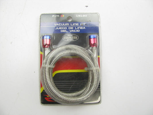 Spectre 19190 3ft Stanless Steel Braided 5/32'' Vacuum Line Kit W/ 2 Magna Clamps