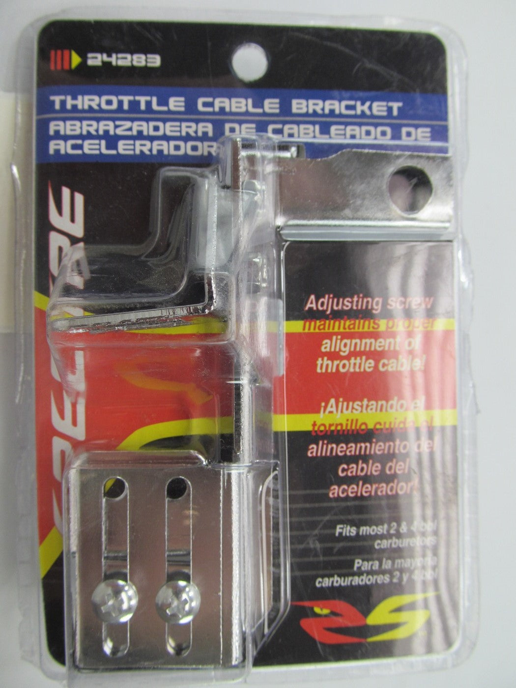 Spectre 24283 Carburetor Throttle Cable Bracket, Fully Adjustable, Chrome Plated