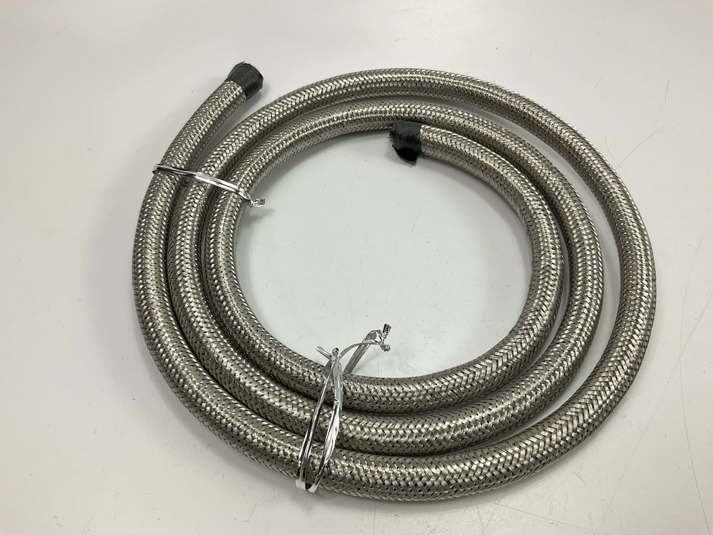 Spectre 29406 Braided Stainless Steel-Flex Carb. Fuel Line Hose, 3/8'' X 6 Feet