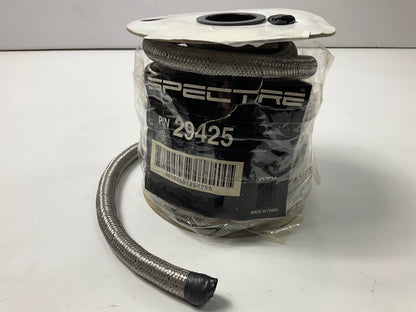 25 FEET - Spectre 29425 50 PSI Steel-Flex Fuel Line Hose #304 Stainless, 3/8'' ID