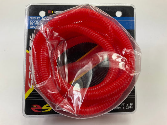 Spectre 29512 Convoluted Tubing Split Room Plastic, Red, 1/4 In. X 10 Ft