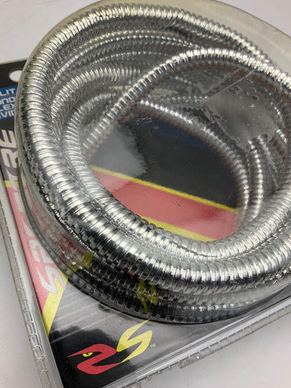 Spectre 29518 Convoluted Wire Split Loom Tubing, Chrome, 1/4 Inch X 10 Feet