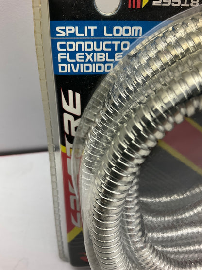 Spectre 29518 Convoluted Wire Split Loom Tubing, Chrome, 1/4 Inch X 10 Feet