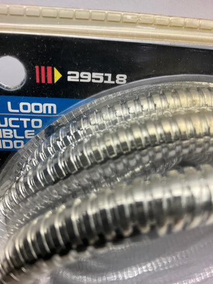 Spectre 29518 Convoluted Wire Split Loom Tubing, Chrome, 1/4 Inch X 10 Feet
