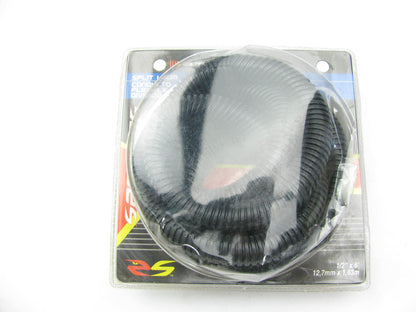 Spectre 29761 Convoluted Black Split Loom Tubing - 1/2'' X 6' Long