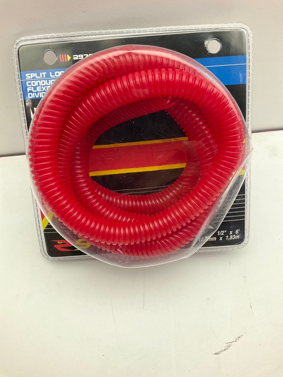 Spectre Performance 29762 Red 1/2''  X 6 Feet Wire Cover Protective Split Loom