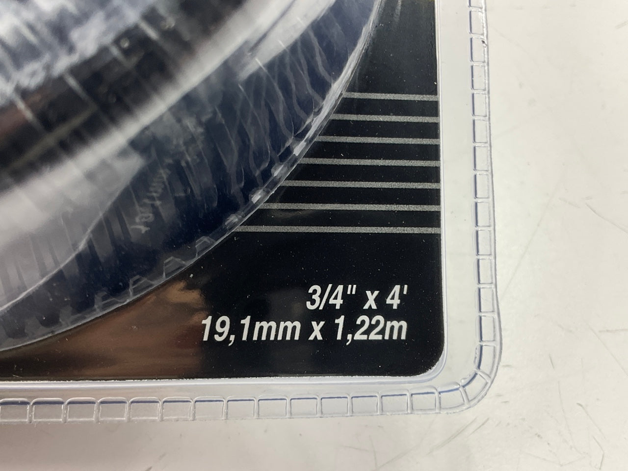 Spectre 29841 Convoluted Black Split Wire Loom Tube Tubing - 3/4'' X 4' Long