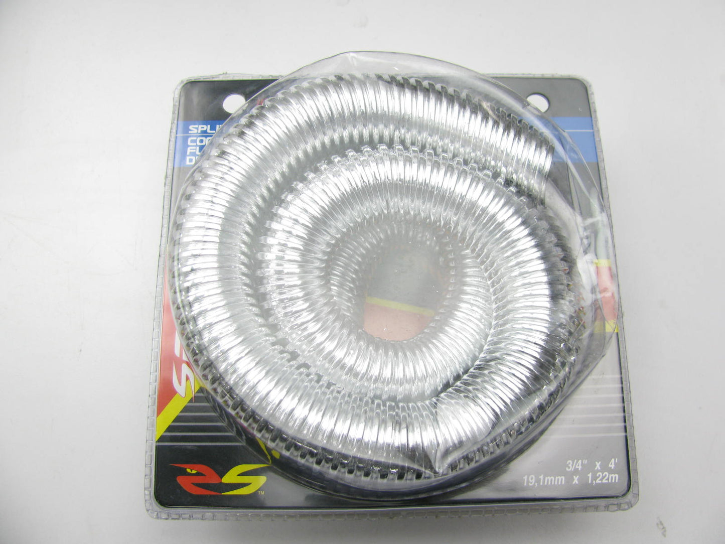 Spectre 29848 Convoluted Chrome Split Wiring Loom - 3/4'' X 4'
