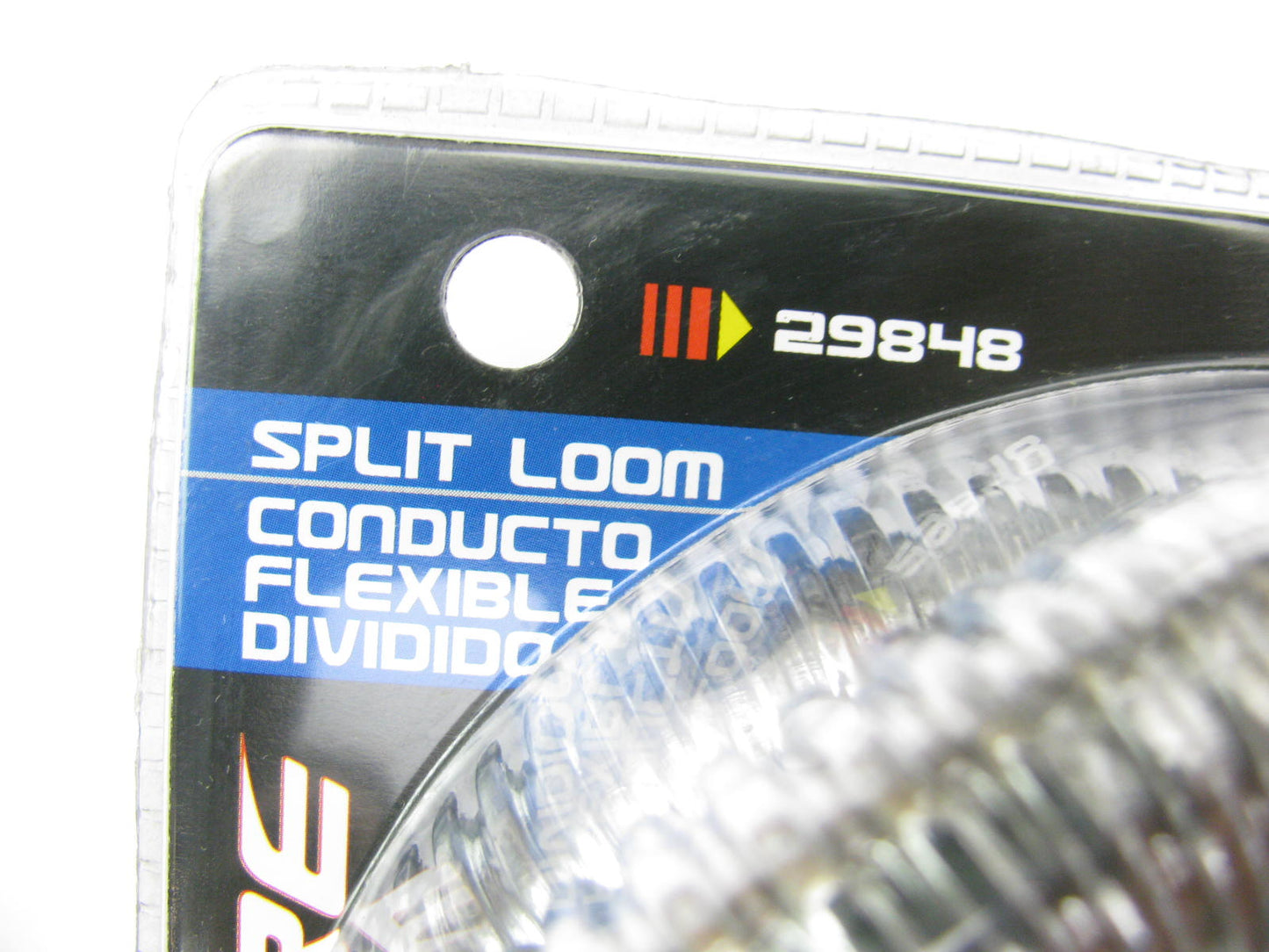Spectre 29848 Convoluted Chrome Split Wiring Loom - 3/4'' X 4'