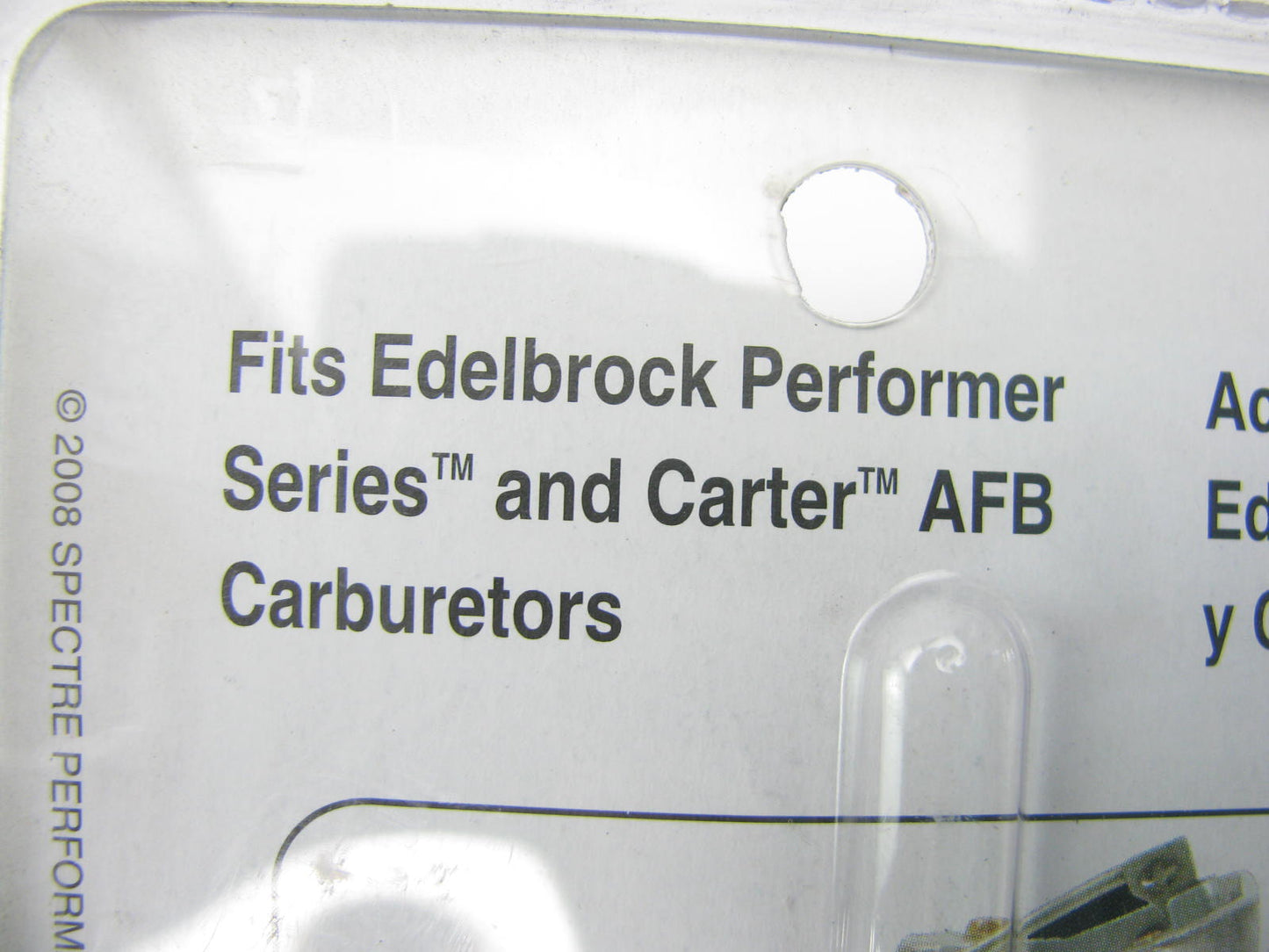 Spectre 29883 Performance Single Feed Fuel Line For Edelbrock & Carter AFB