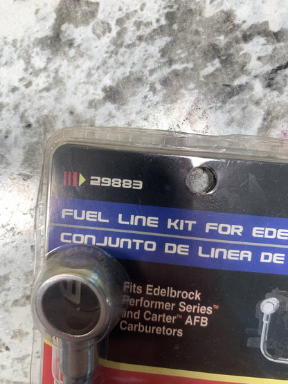 Spectre 29883 Performance Single Feed Fuel Line For Edelbrock & Carter AFB