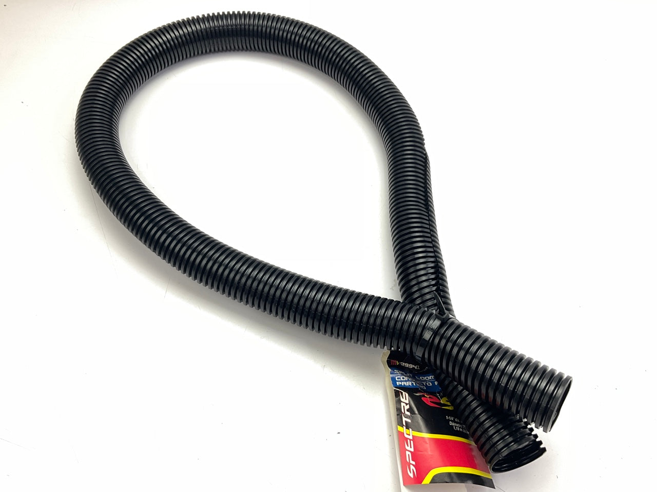 Spectre 29941 Black Convoluted Split Wire Loom Flexible Tubing  1-1/4'' X 4' Long