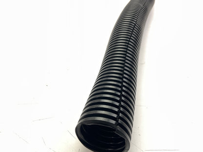 Spectre 29941 Black Convoluted Split Loom Flexible Tubing - 1-1/4'' X 4' Long