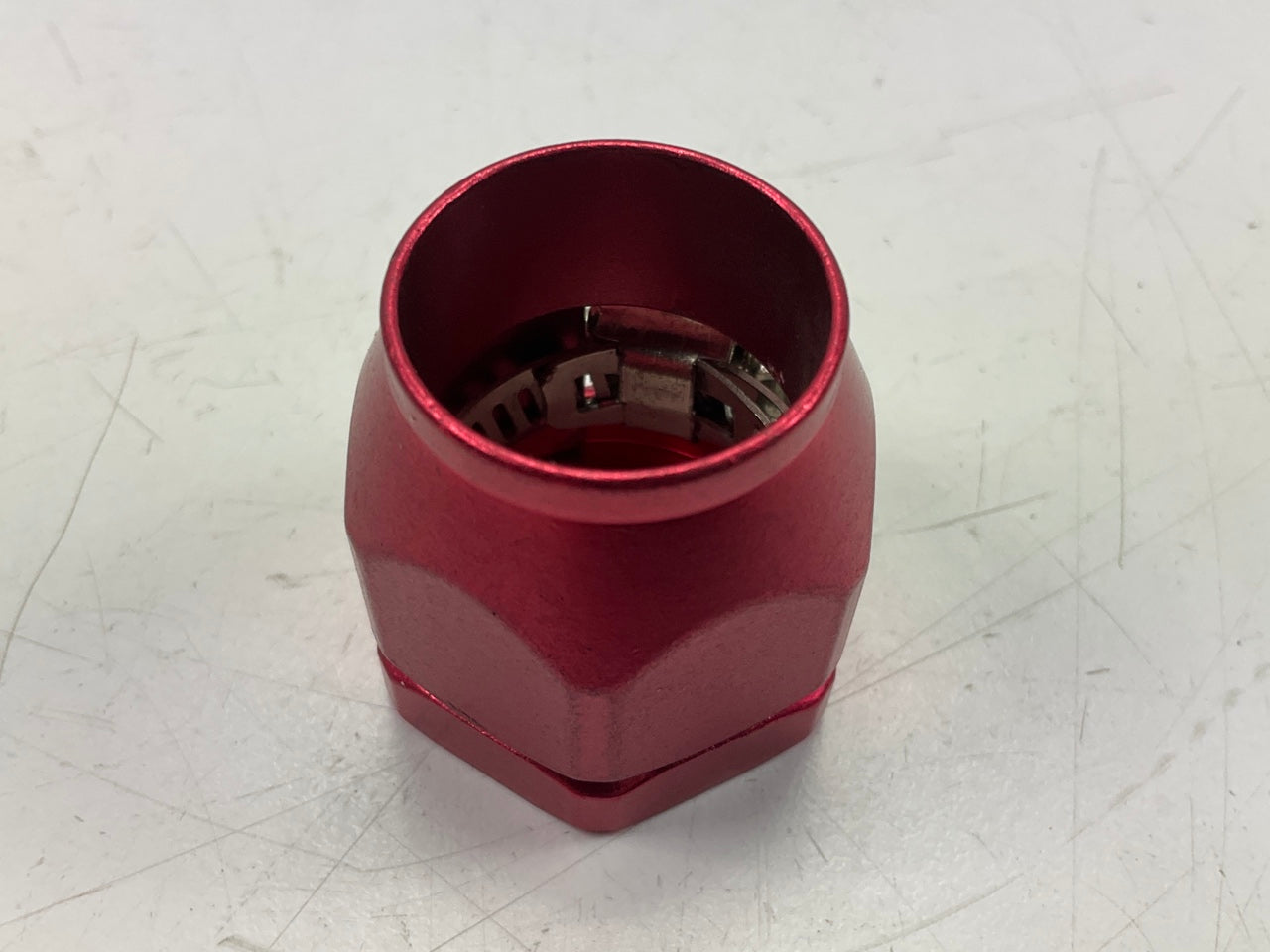 Spectre 3162 Magna-Clamp Red Anodized Hose Clamp For 1/2'' ID & -10 AN Hose