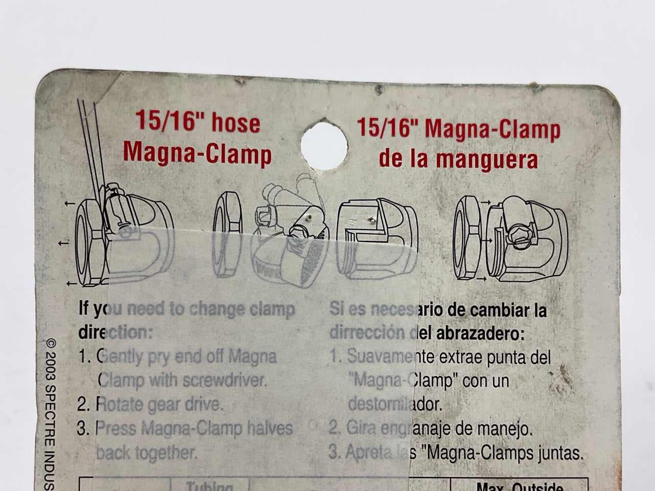 Spectre 3468 Magnaclamp 15/16'' Chrome Hose Fitting
