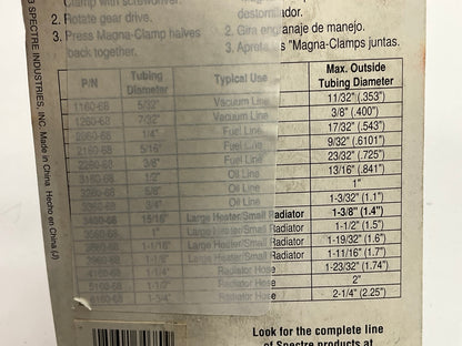 Spectre 3468 Magnaclamp 15/16'' Chrome Hose Fitting