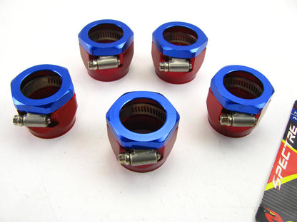 (5) Spectre 3960 Magna-Clamp 1-1/8 Inch I.D. AN Style Hose Clamps