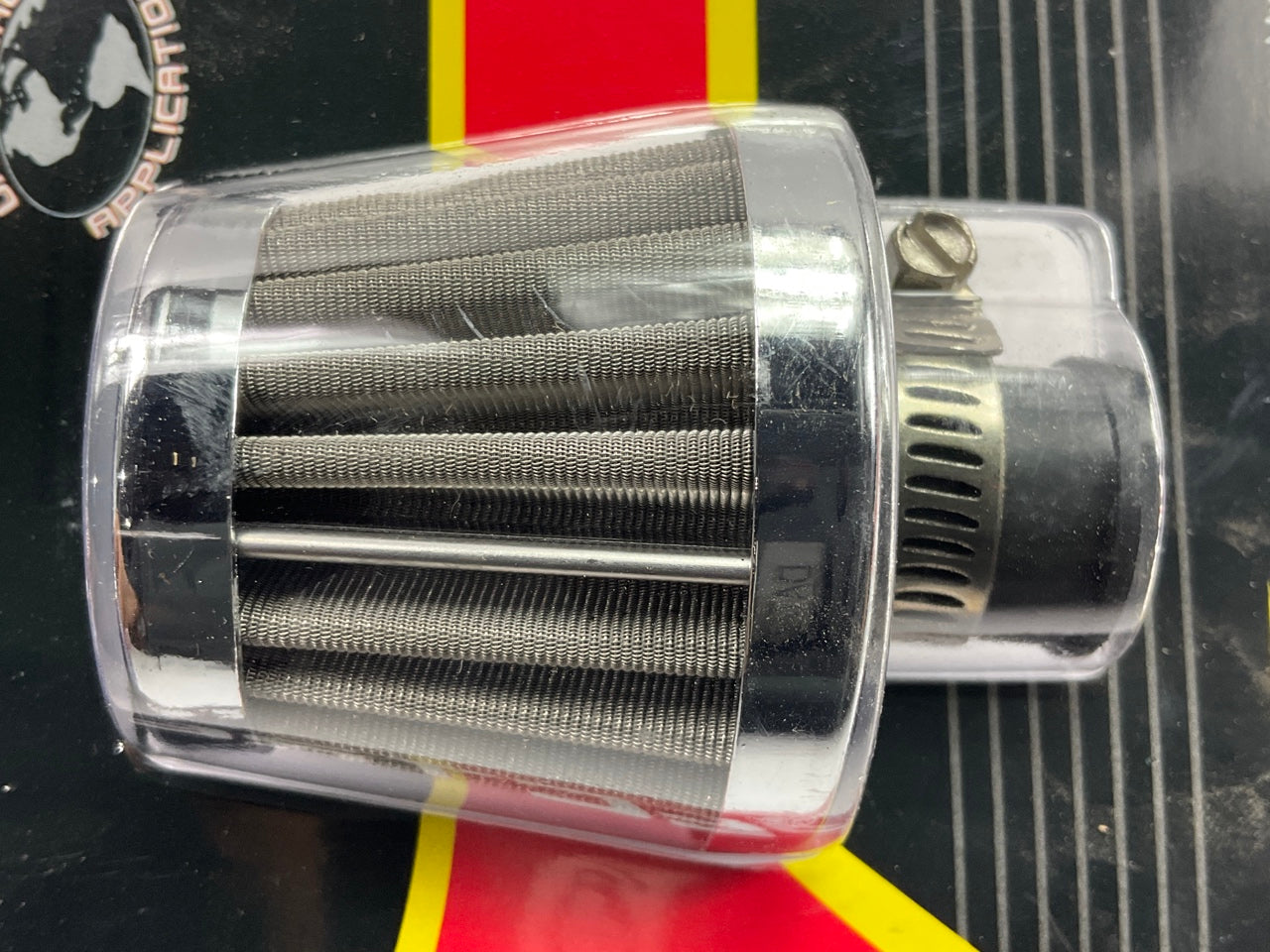 (2) Spectre 3995 Stainless Mini Breather Crankcase Vent Filter, 8-12mm 3/8''-1/2''