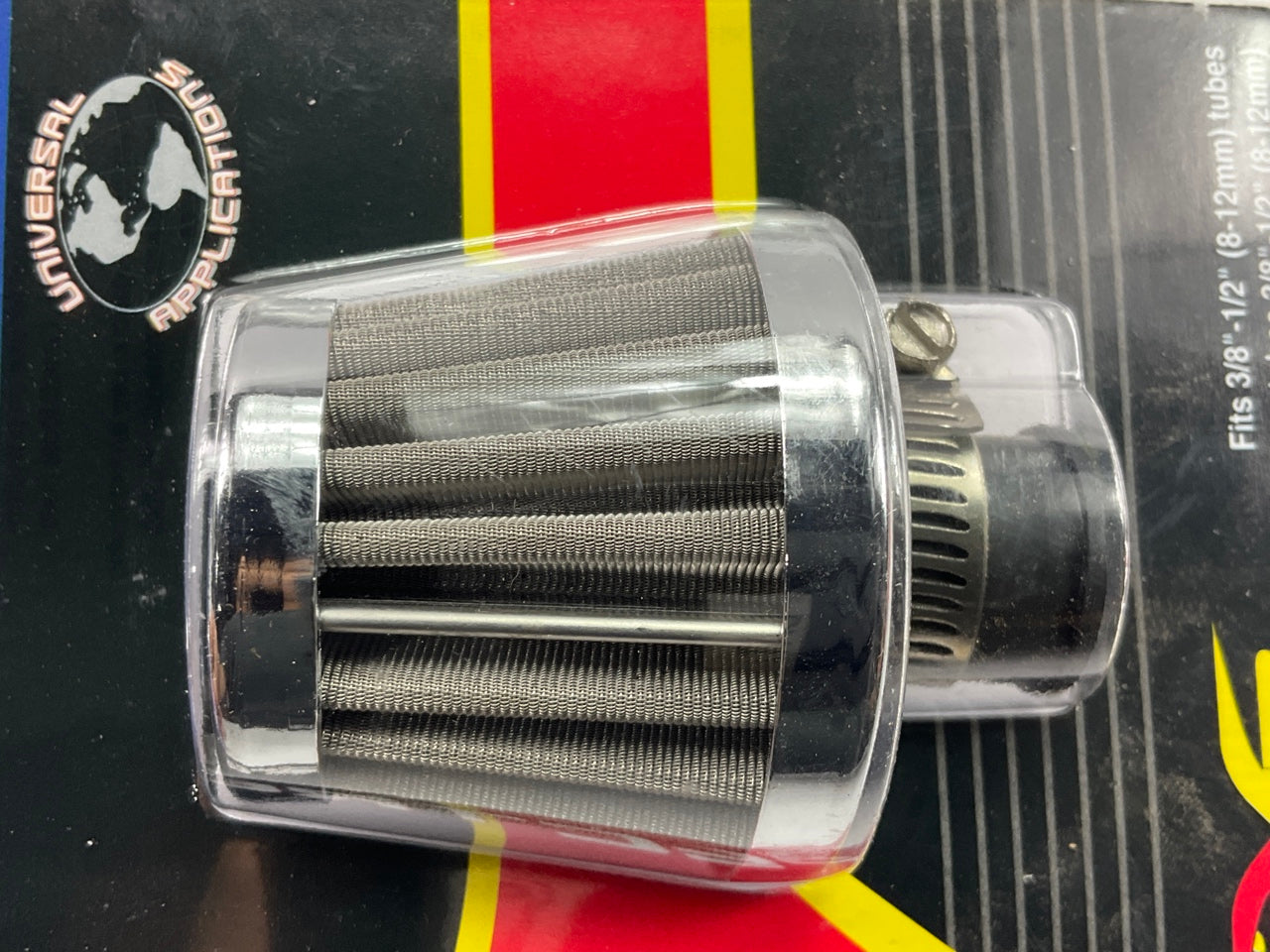 Spectre 3995 Stainless Mini Breather Crankcase Vent Filter For 8-12mm 3/8''-1/2''