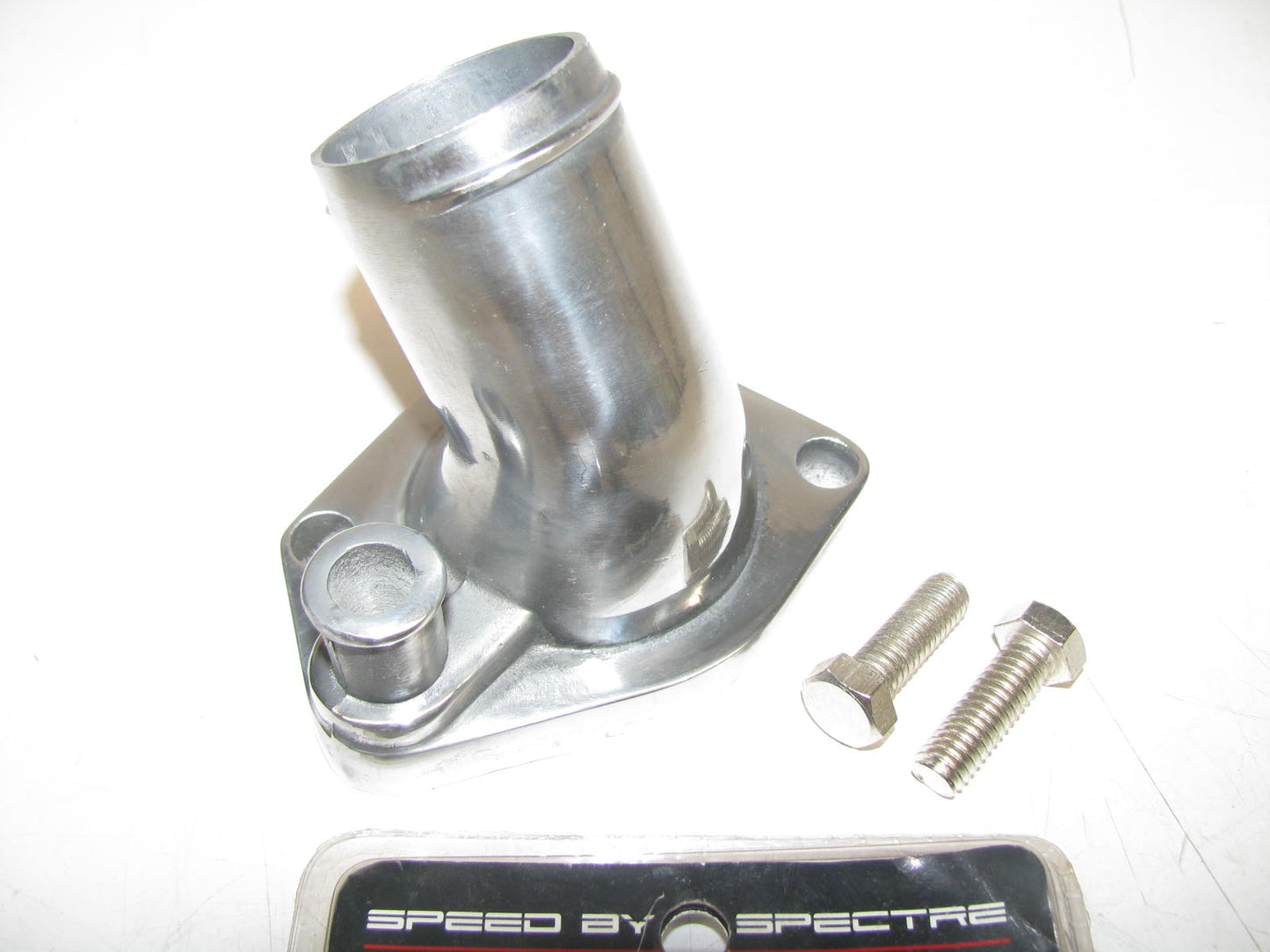 SPECTRE 42321 Chrome Thermostat Housing Water Outlet Neck - SBF Ford 302 351 V8