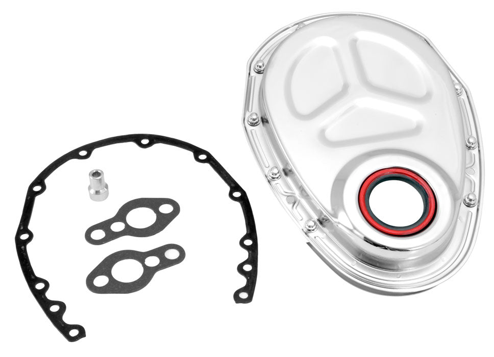 Spectre 42353 Chrome Plated Timing Chain Cover 1958-1986 SB-Chevy SBC V8