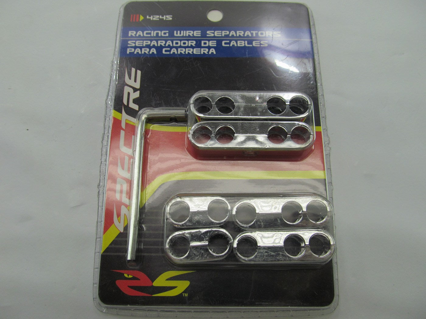 Spectre 4245 Pro Ignition Spark Plug Wire Separator Kit, Chrome, 8/8.8mm