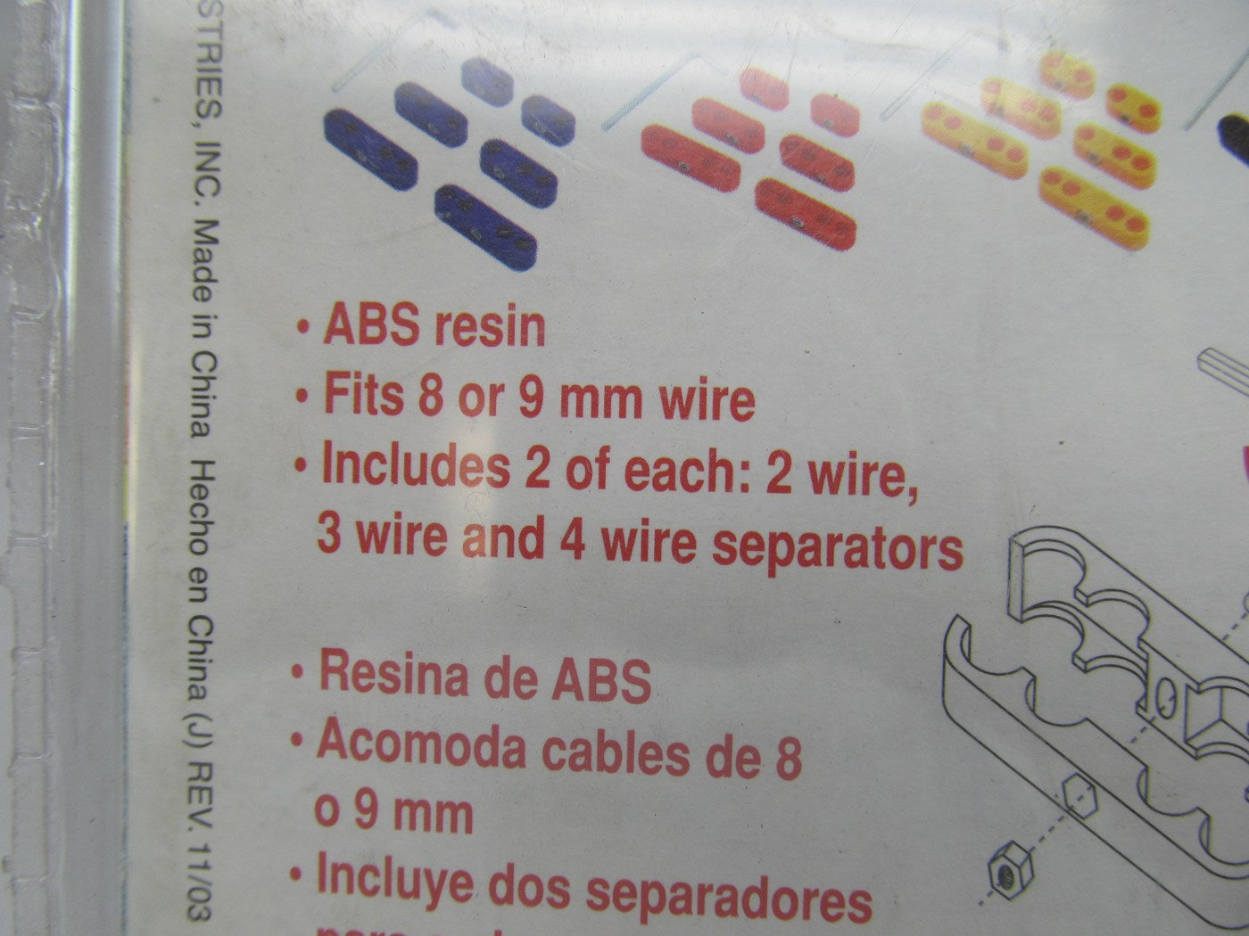 Spectre 4245 Pro Ignition Spark Plug Wire Separator Kit, Chrome, 8/8.8mm