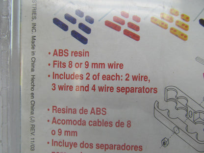 Spectre 4245 Pro Ignition Spark Plug Wire Separator Kit, Chrome, 8/8.8mm