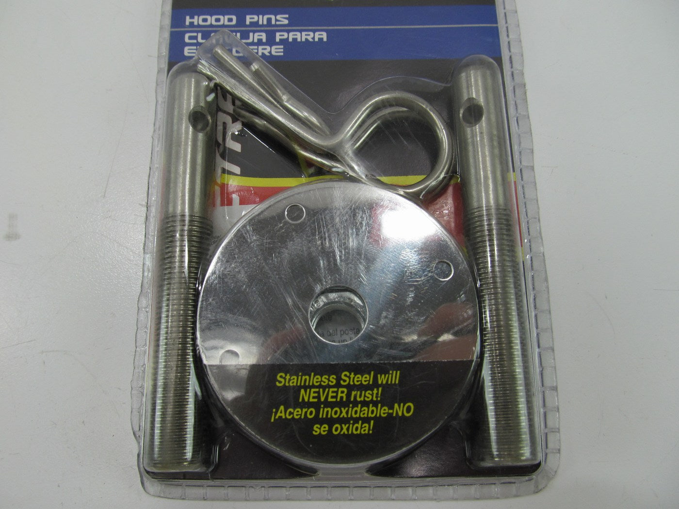 Spectre 42563 Hood Pin Kit Hairpin Style Stainless Steel Pins & Scuff Plates