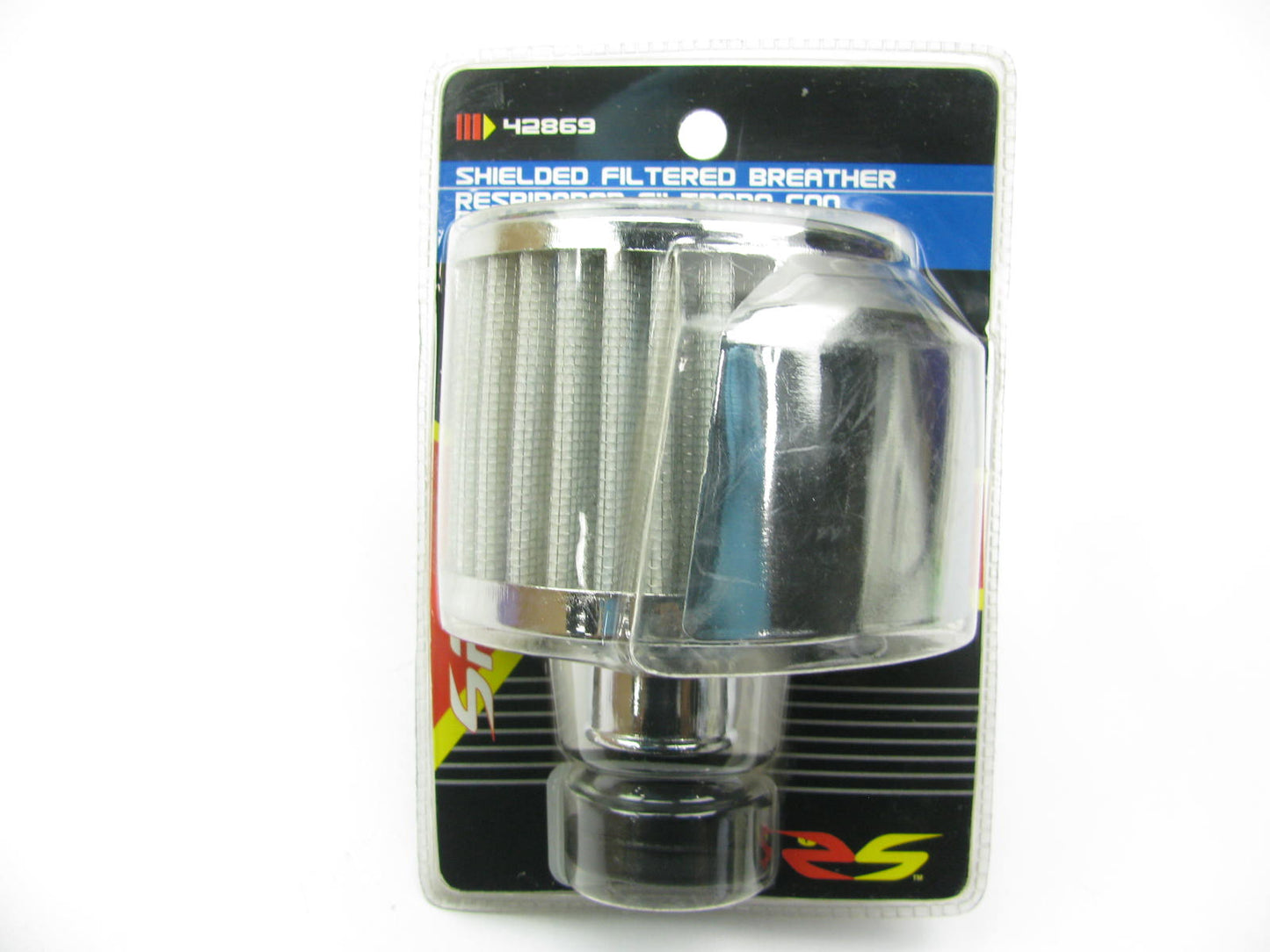 Spectre 42869 Valve Cover Breather White Element Filter W/ Shield 1.25'' Push-In