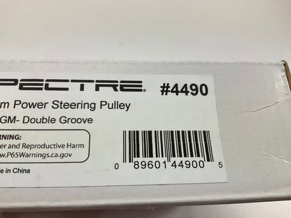 2 Groove Polished Power Steering Pump Pulley Saginaw SBC BBC GM Chevy Keyway