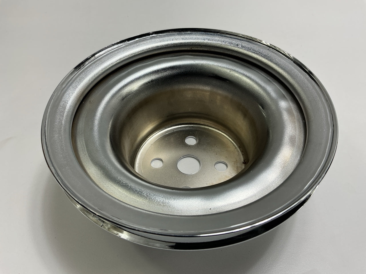 SMALL DENT Spectre Water Pump Pulley Single Groove Chrome 1965-1966 Ford 289 V8