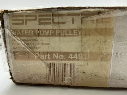 SMALL DENT Spectre Water Pump Pulley Single Groove Chrome 1965-1966 Ford 289 V8