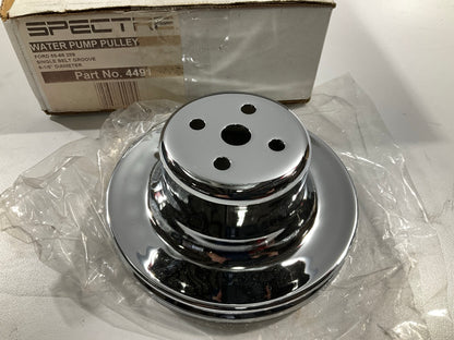 Spectre 4491 Water Pump Pulley Single Groove Chromed Steel 1965-1966 Ford 289 V8