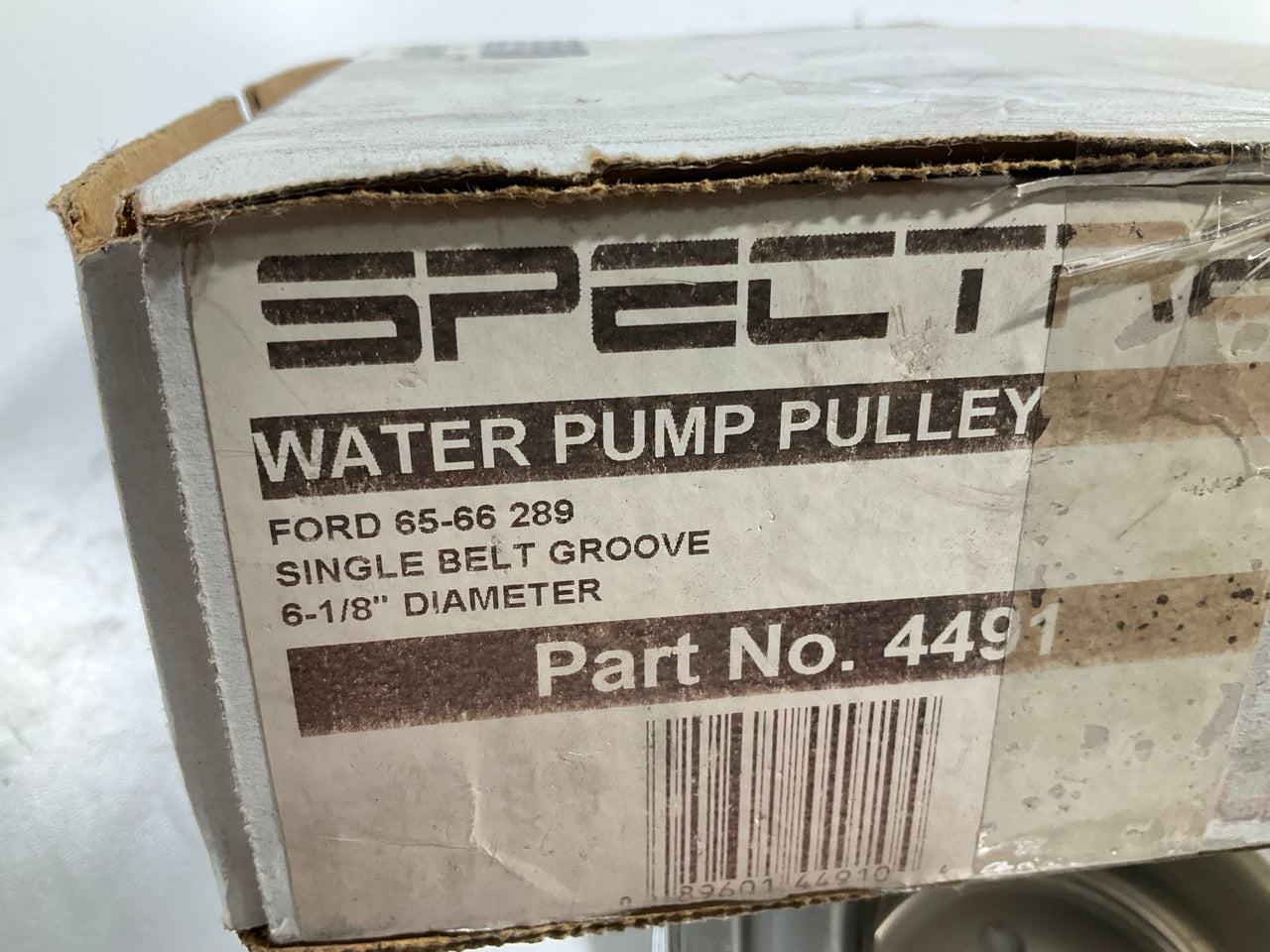 Spectre 4491 Water Pump Pulley Single Groove Chromed Steel 1965-1966 Ford 289 V8