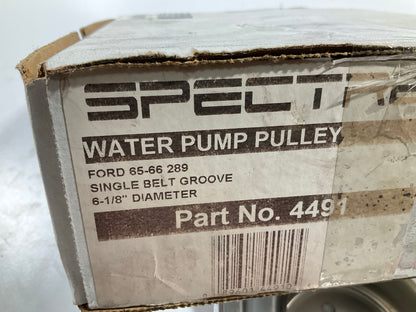 Spectre 4491 Water Pump Pulley Single Groove Chromed Steel 1965-1966 Ford 289 V8