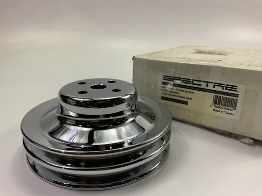 Spectre 4494 Chrome Double Belt Water Pump Pulley 65-66 Ford 289 SBF 5-7/8'' Dia.