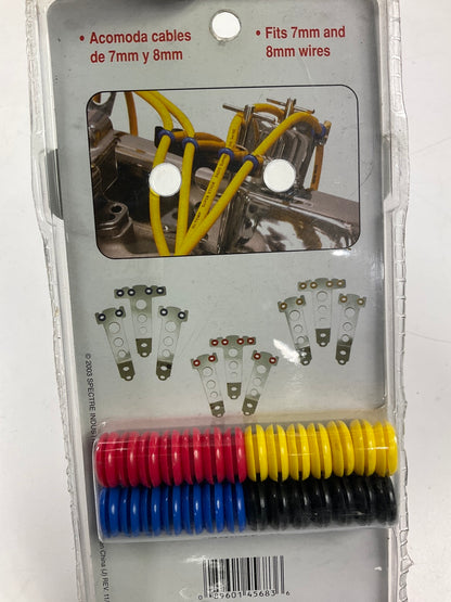 Spectre Performance 45683 Spark Plug Wire Holders Loom W/ Colored Grommets 2PACK