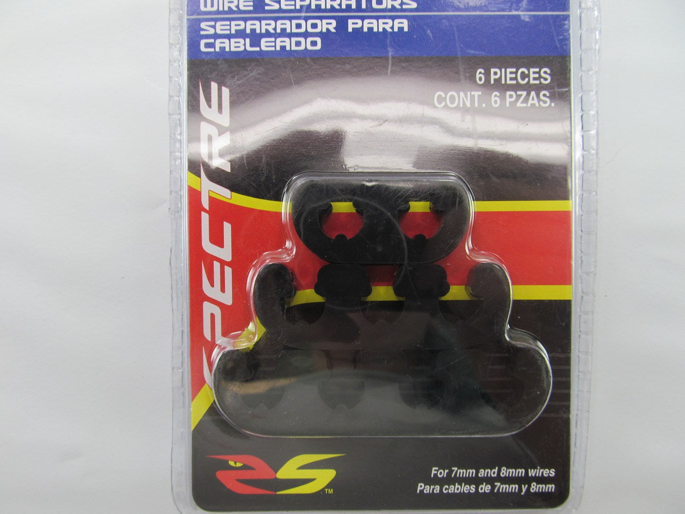 Spectre 4601 Spark Plug Wire Separators - Black 7-8mm