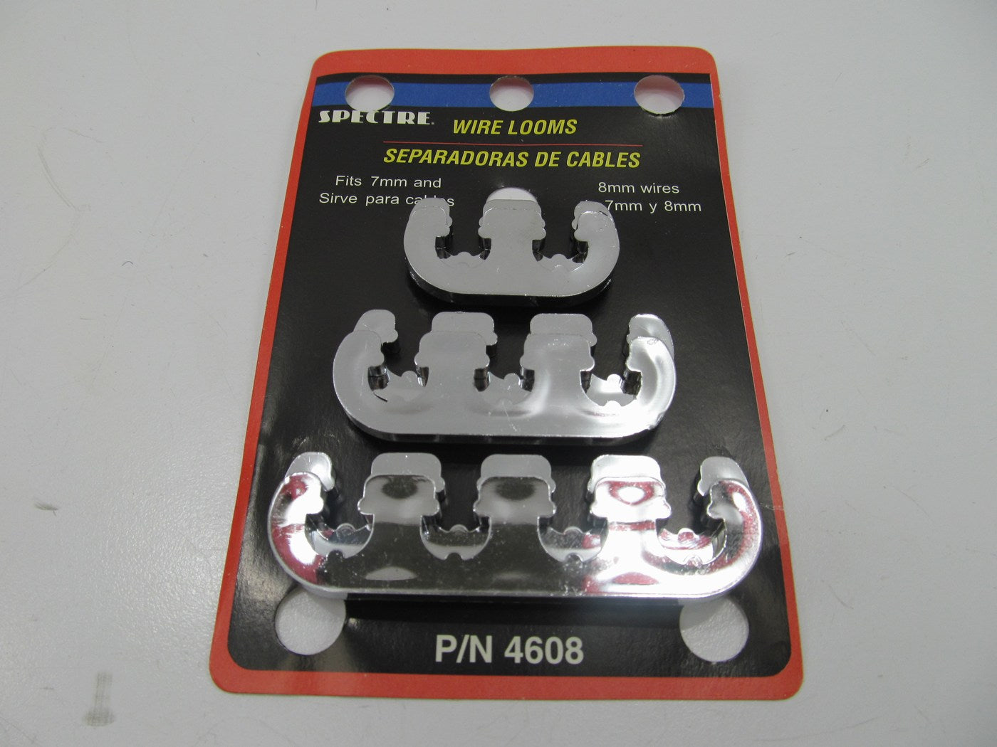 Spectre 4608 Chrome Spark Plug Wire Separators - 7mm-8mm