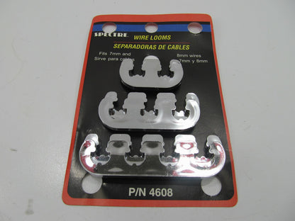 Spectre 4608 Chrome Spark Plug Wire Separators - 7mm-8mm